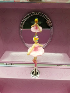 Child's Jewelry Box - Barbie with Unicorn - Lift top with Ballerina