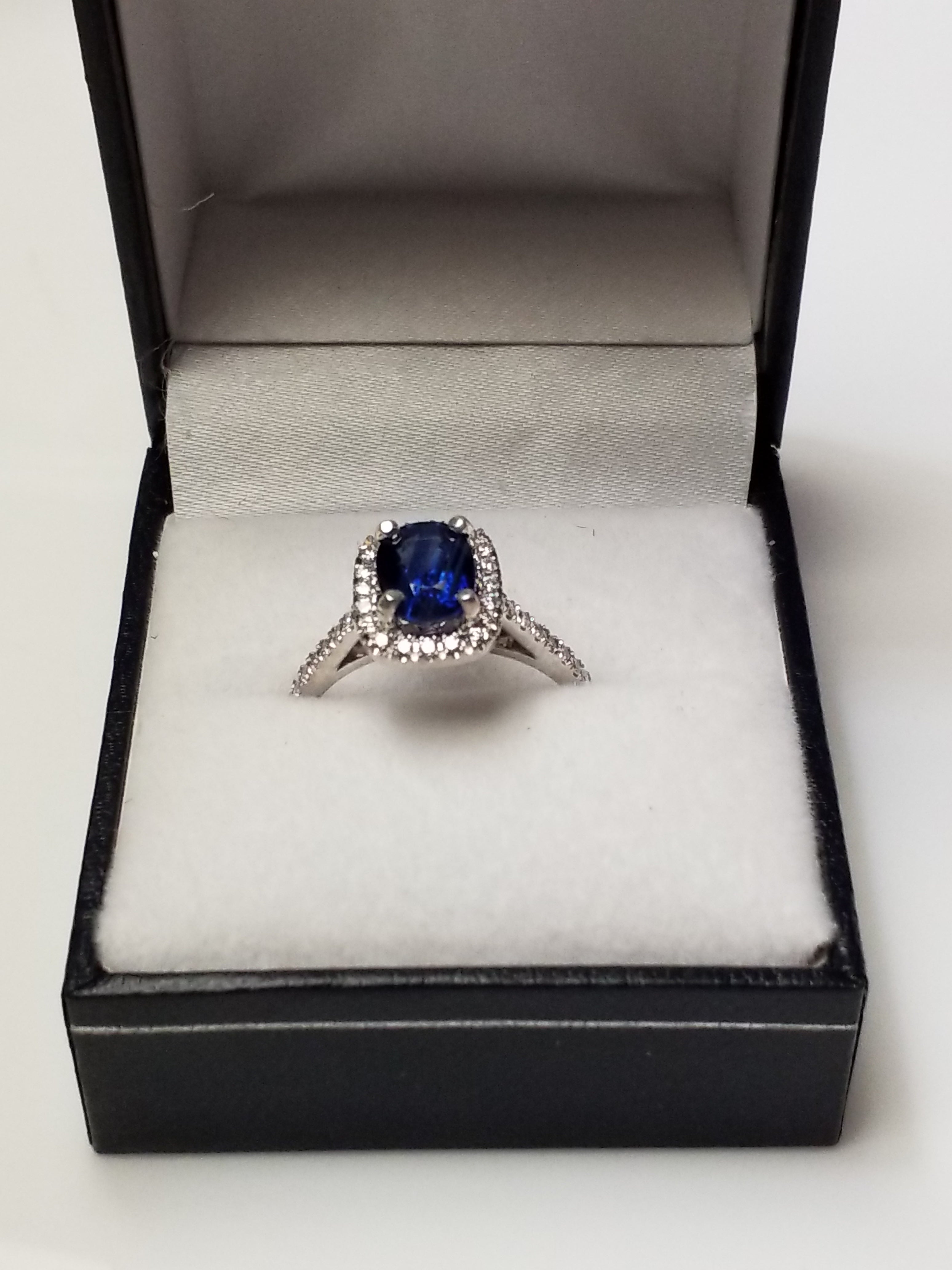 Sapphire and Diamond Cocktail Ring