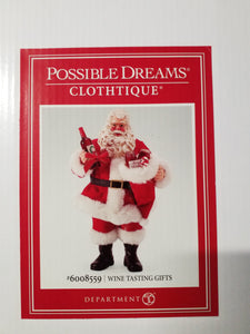 Clothtique Possible Dreams Santa - Wine Tasting Gifts