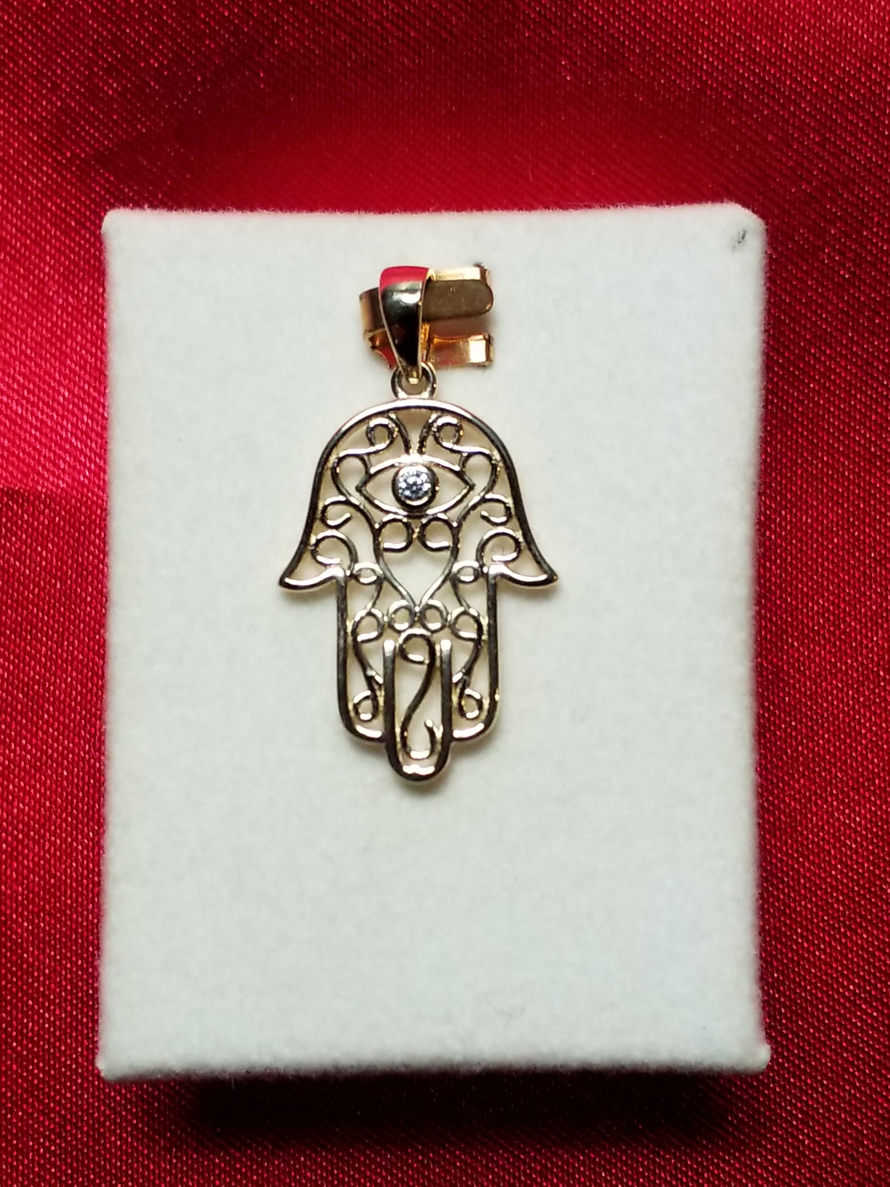 Gold Charm - Hamsa Symbol