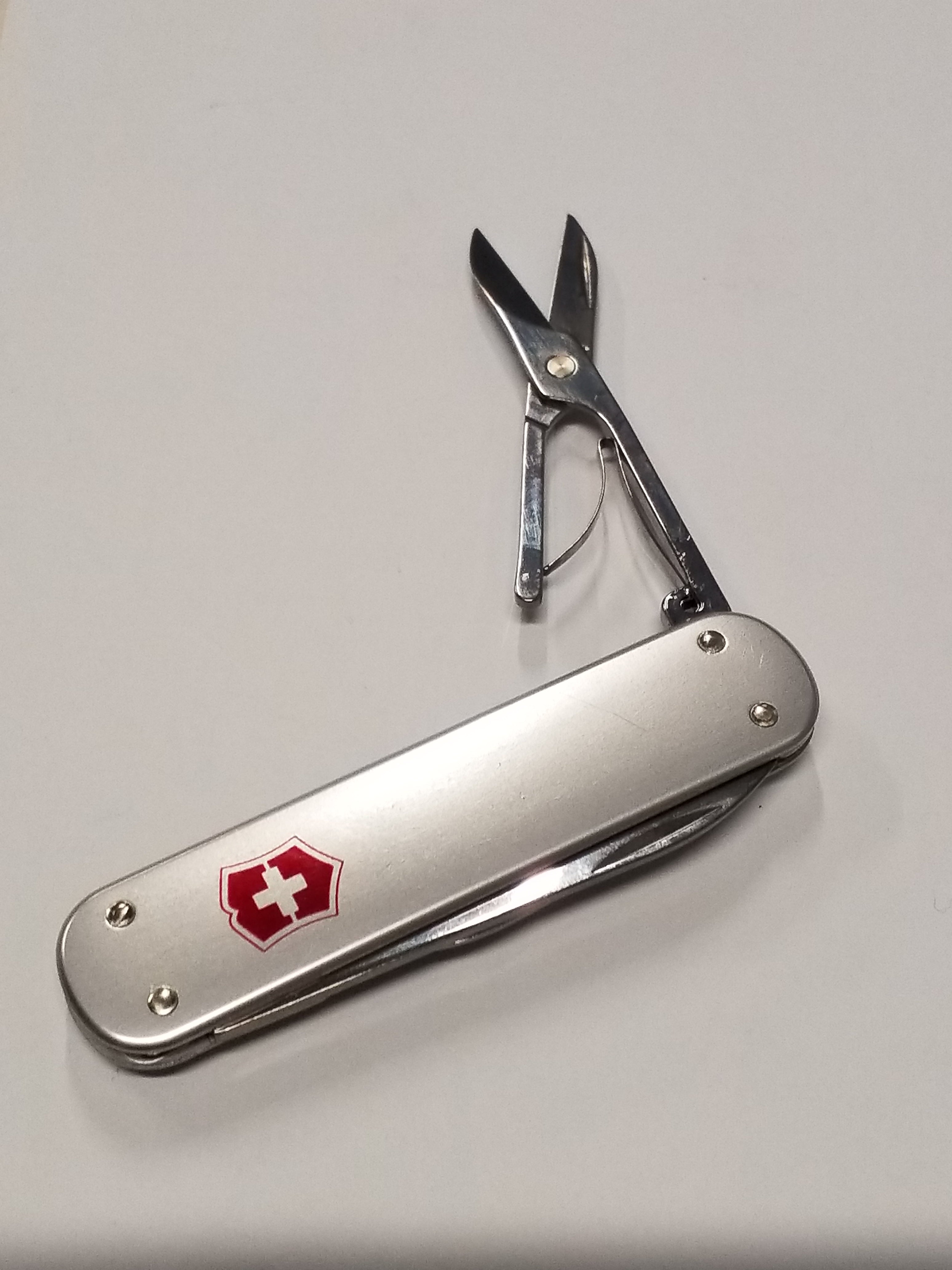 Swiss Army Knife - Money Clip - Alox - Silver - 5 Functions - 74mm - 0.8650.16