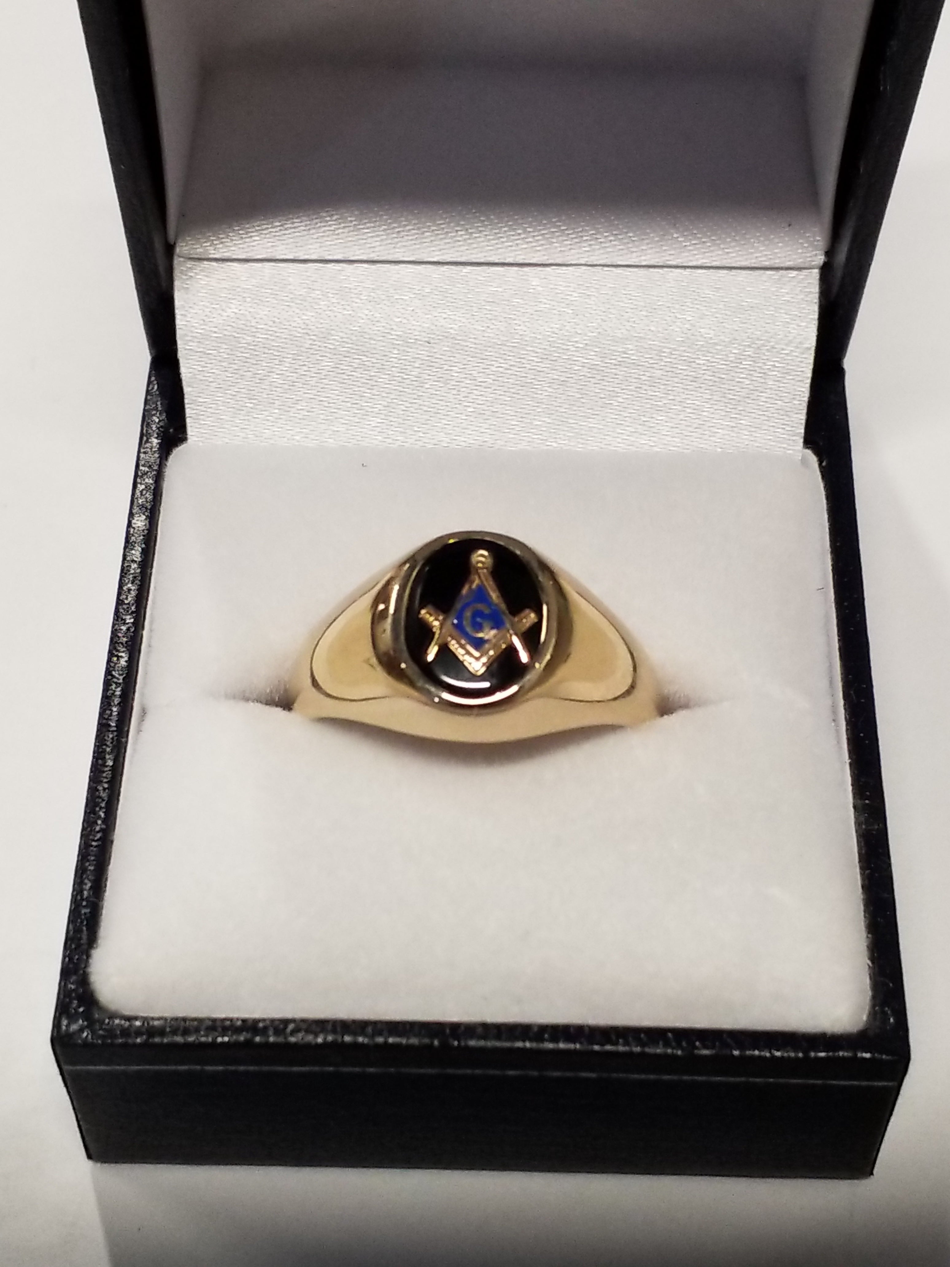 Men's Ring with Masonic Crest