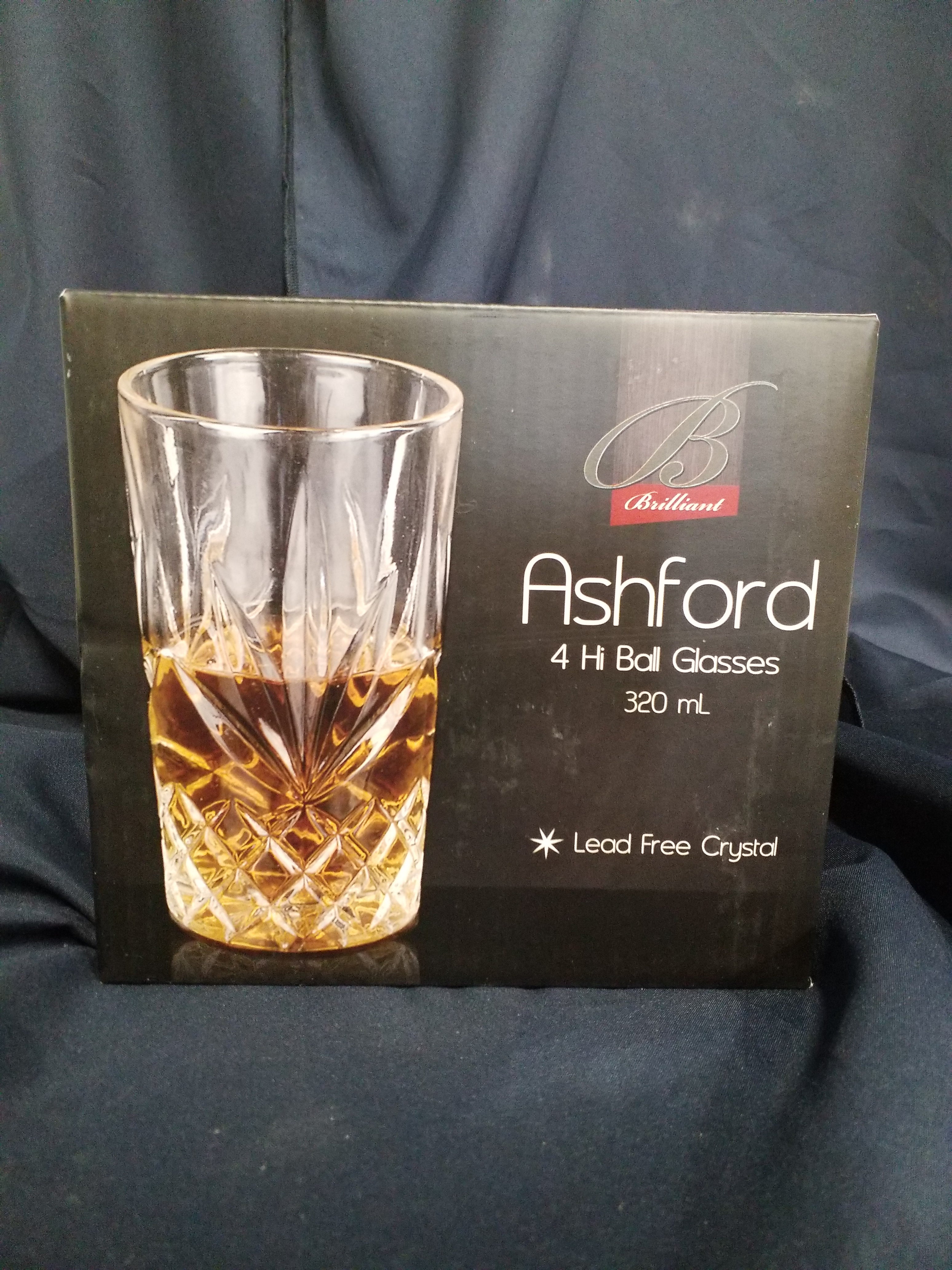 Lead-Free Crystal glass set - Set of Four