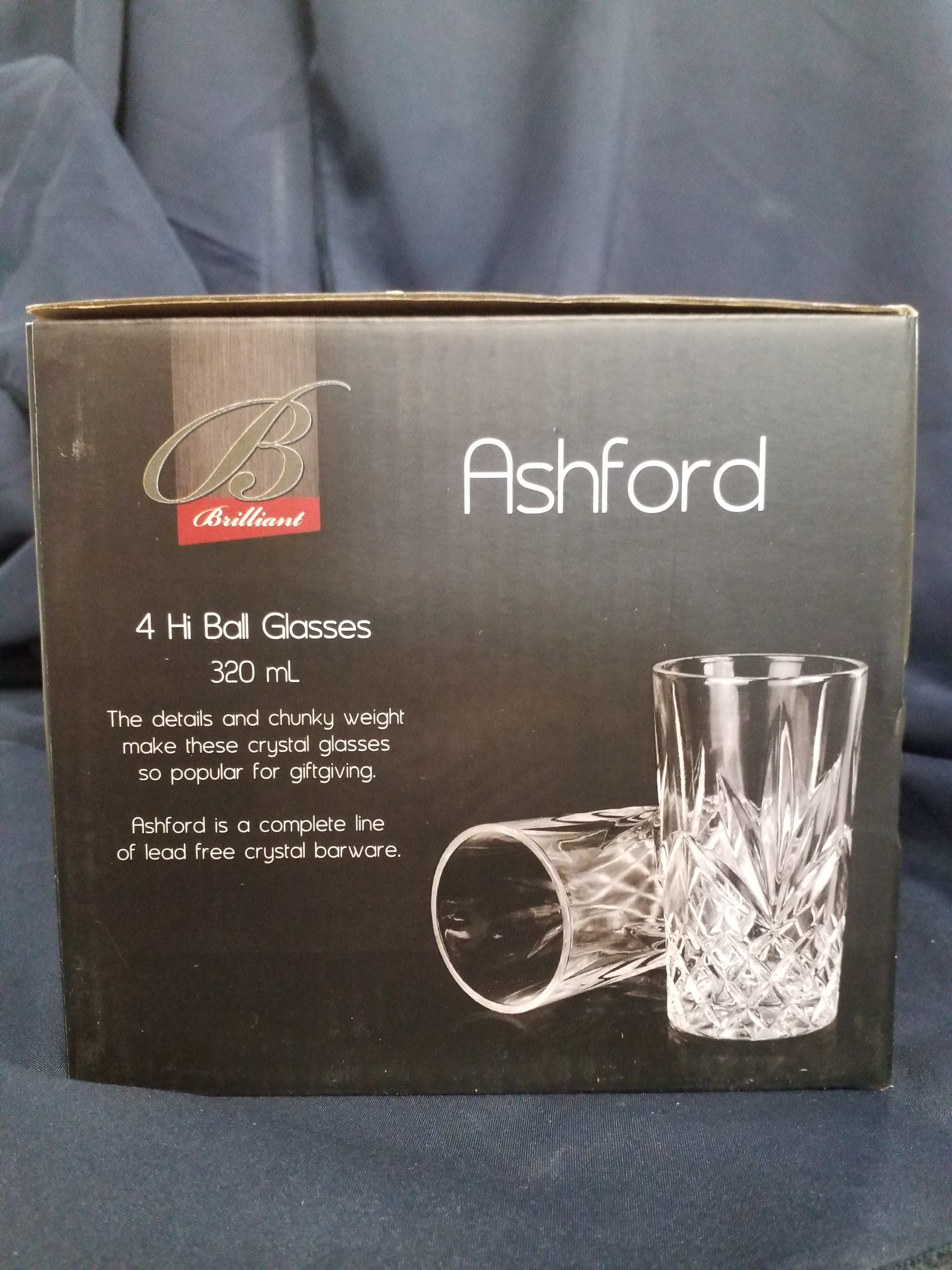 Lead-Free Crystal glass set - Set of Four