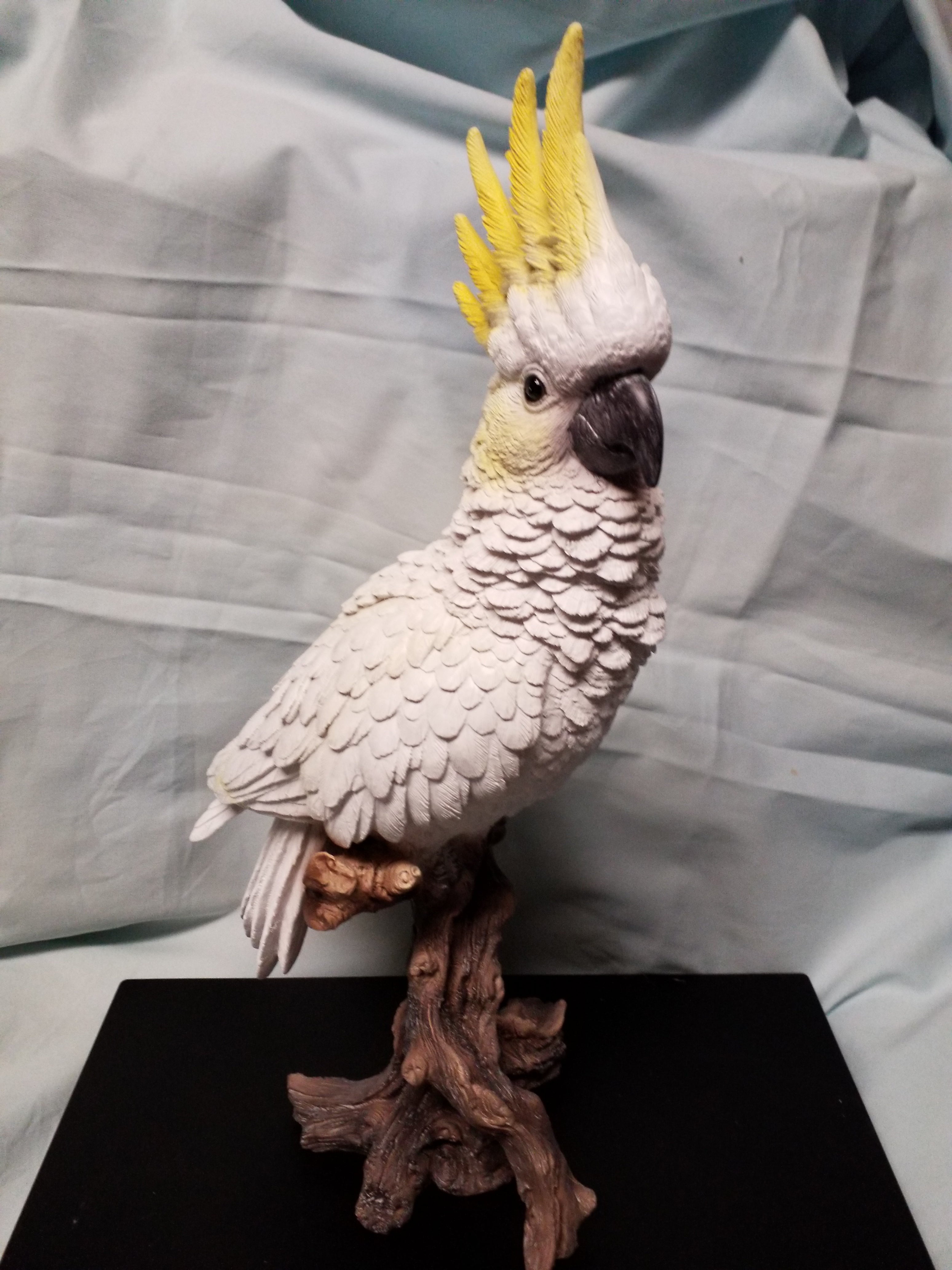 Bird Figurine - Cockatoo on Branch