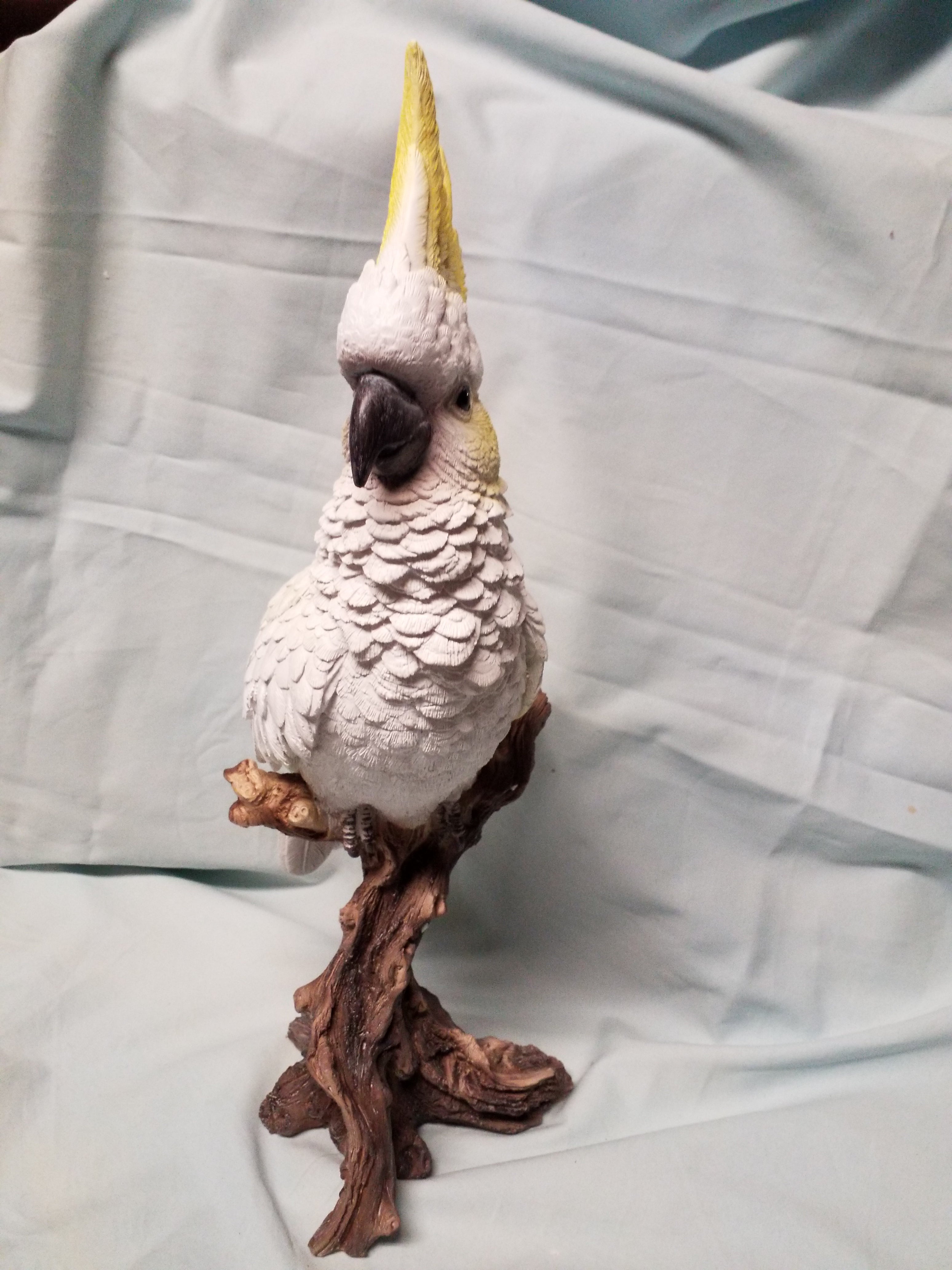 Bird Figurine - Cockatoo on Branch