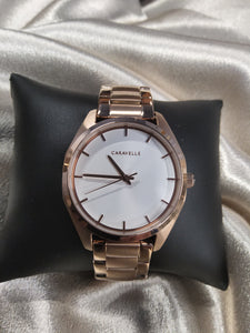 Caravelle Gold Plated Watch