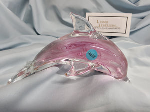 Glass Figurine - Dolphin - Glow in the dark - Assorted colours available