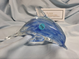 Glass Figurine - Dolphin - Glow in the dark - Assorted colours available