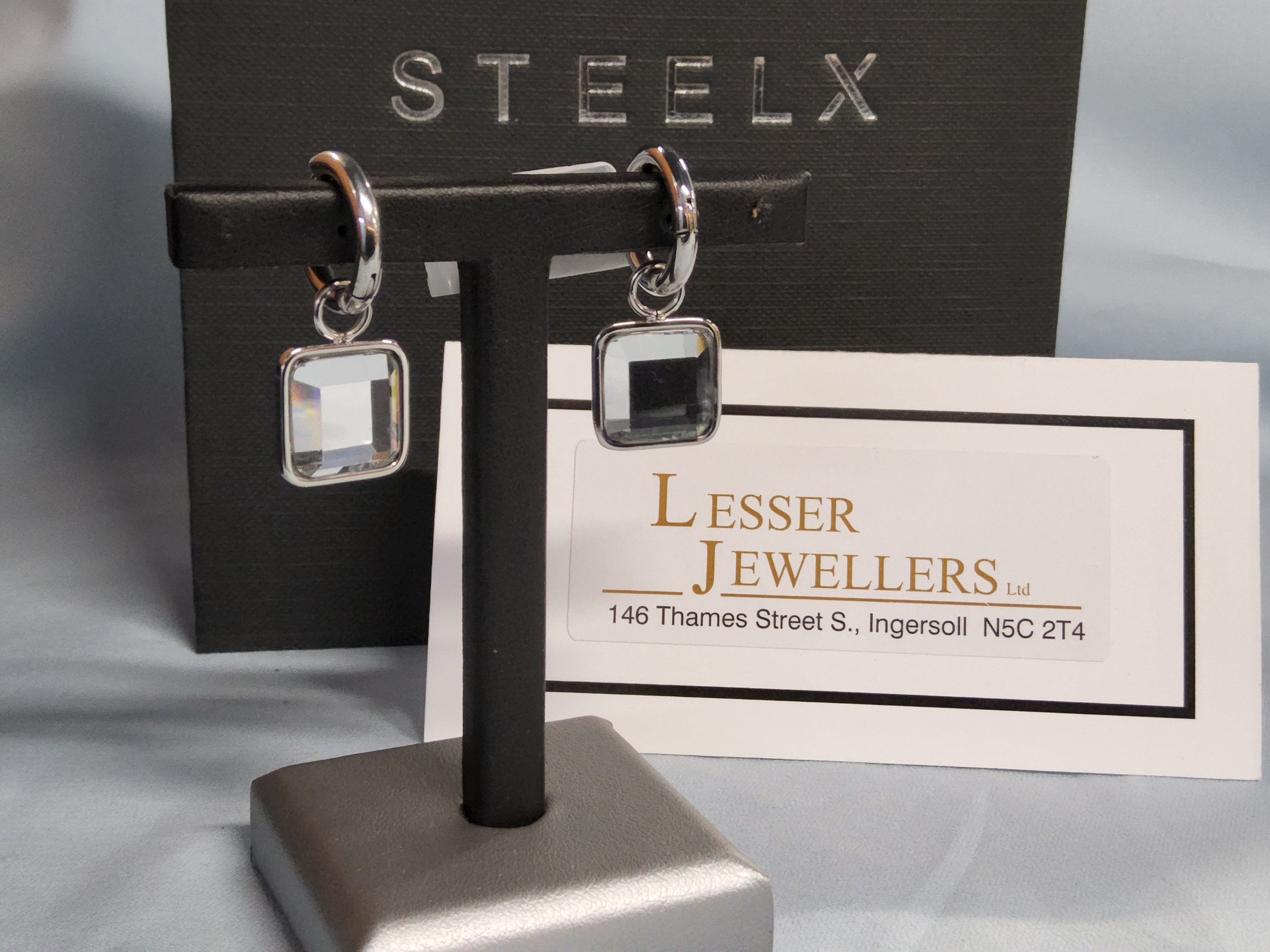 STEELX S/SEarings - Glass Stone