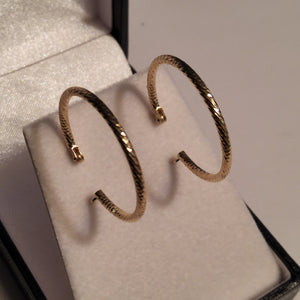 Gold Hoop Earrings 22mm