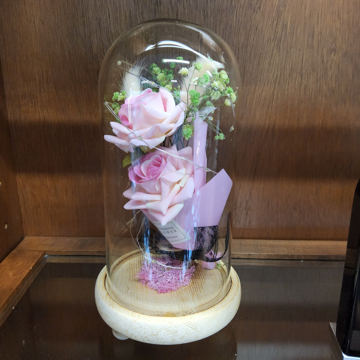Table Decoration Light-up - Pink rose bouquet – Lesser Jewellers