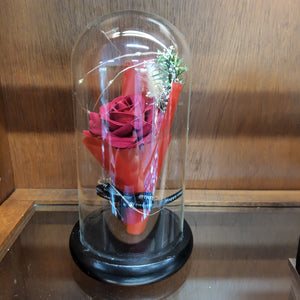 Table Decoration Light-up - Red rose bouquet