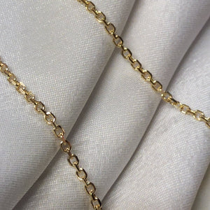 18" 10Kt Yellow Gold Chain - Rolo Style