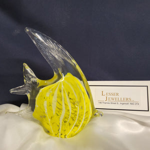 Glass Figurine - Tropical Fish - Yellow