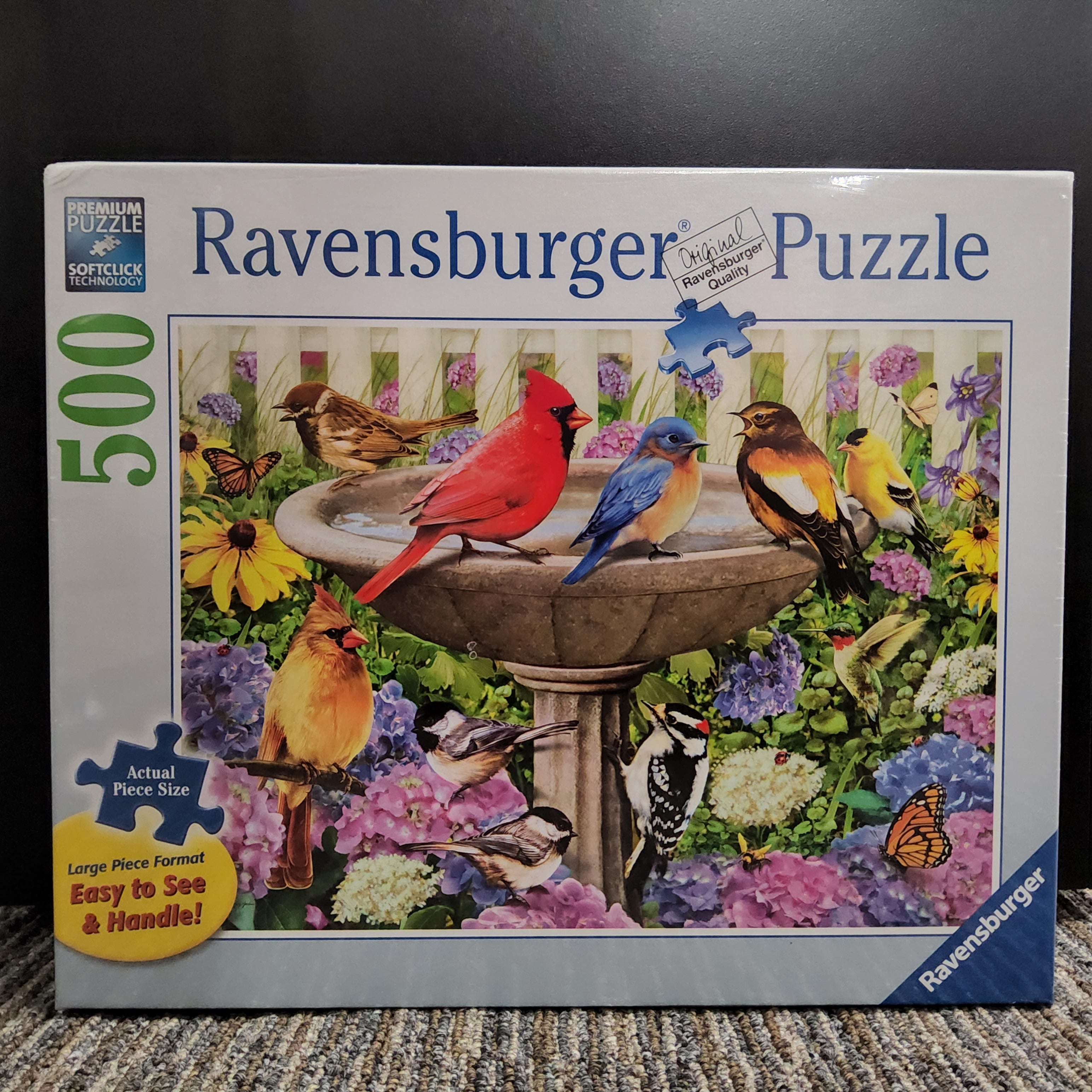 Ravensburger Puzzle - At the Birdbath - 500 pieces - #16793