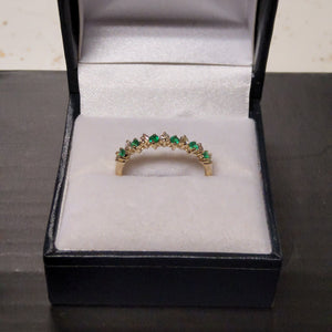 Emerald and Diamond Ring