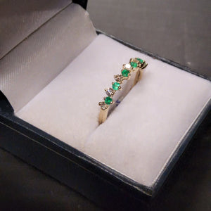 Emerald and Diamond Ring