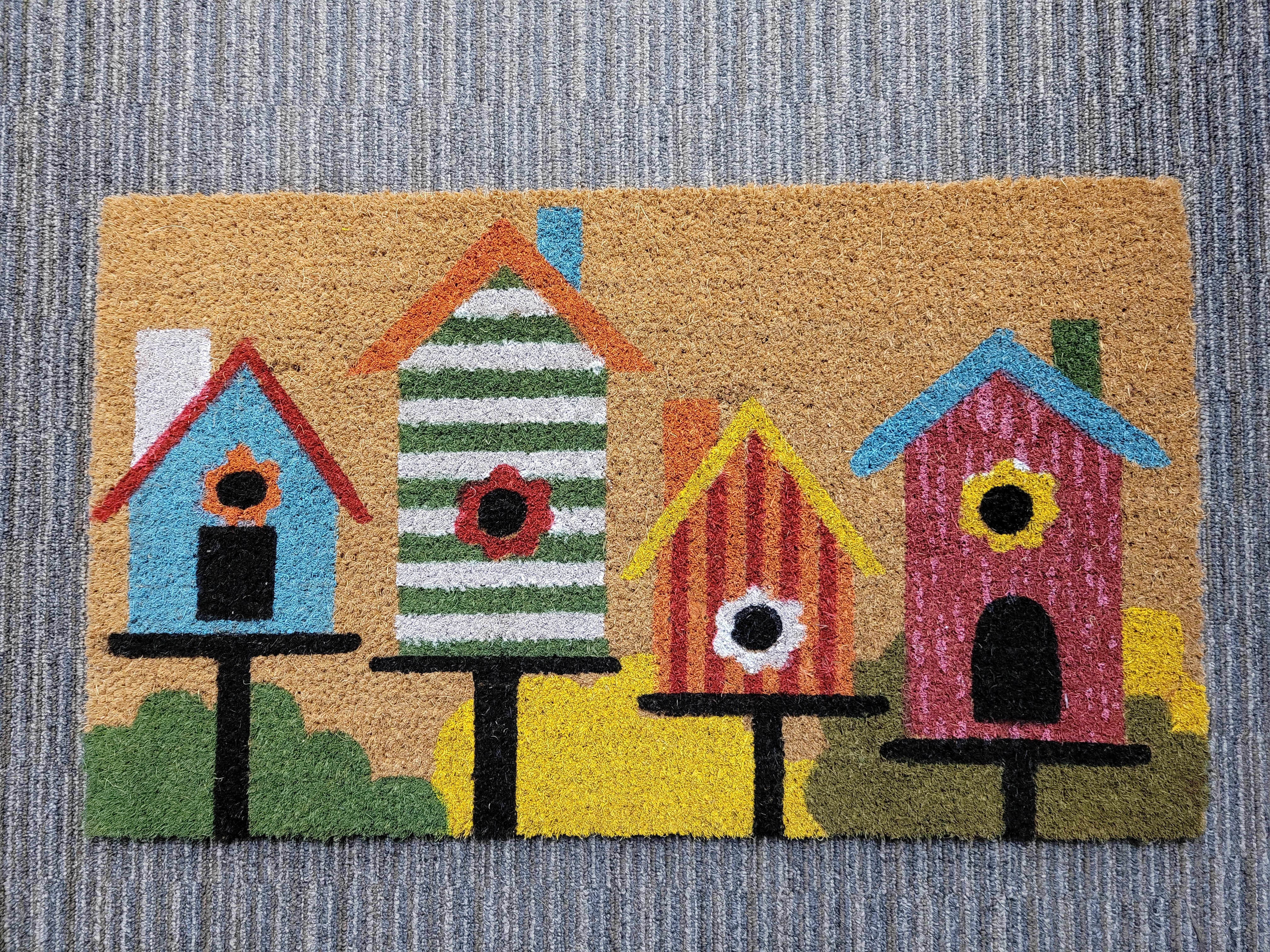 Doormat - Bird Houses - Coir Mat #12924