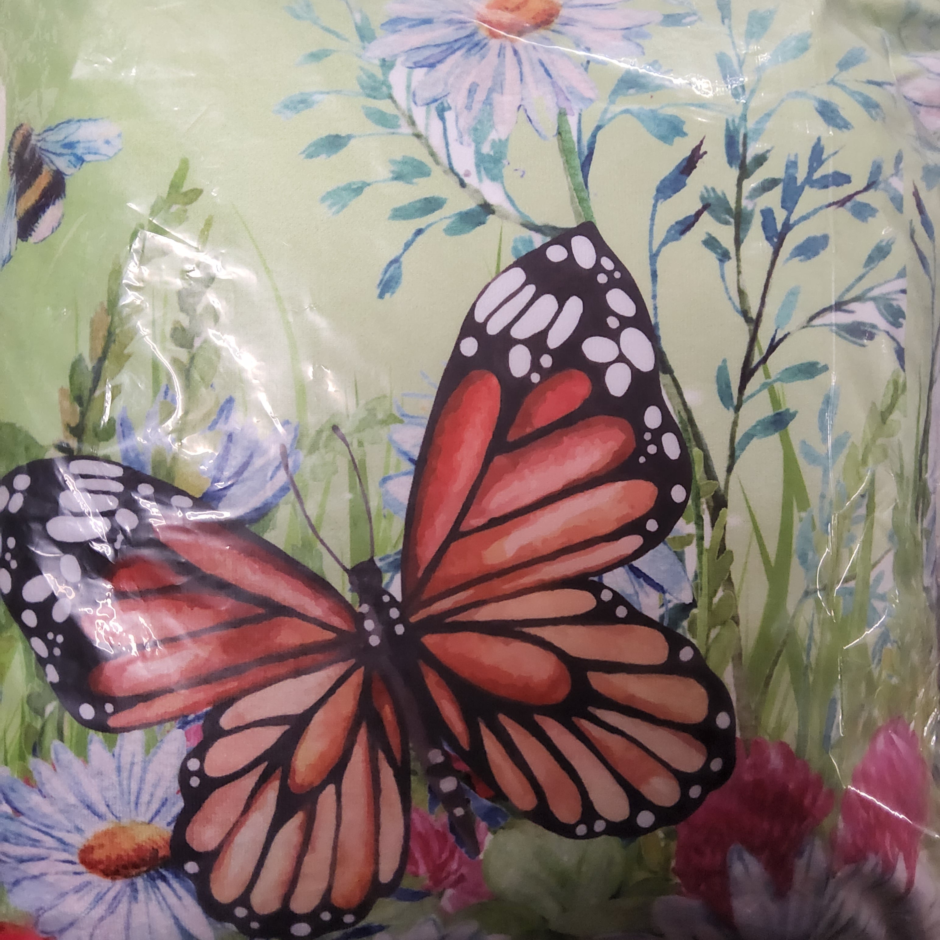 Butterfly in the Garden Pillow - Two Designs #26983