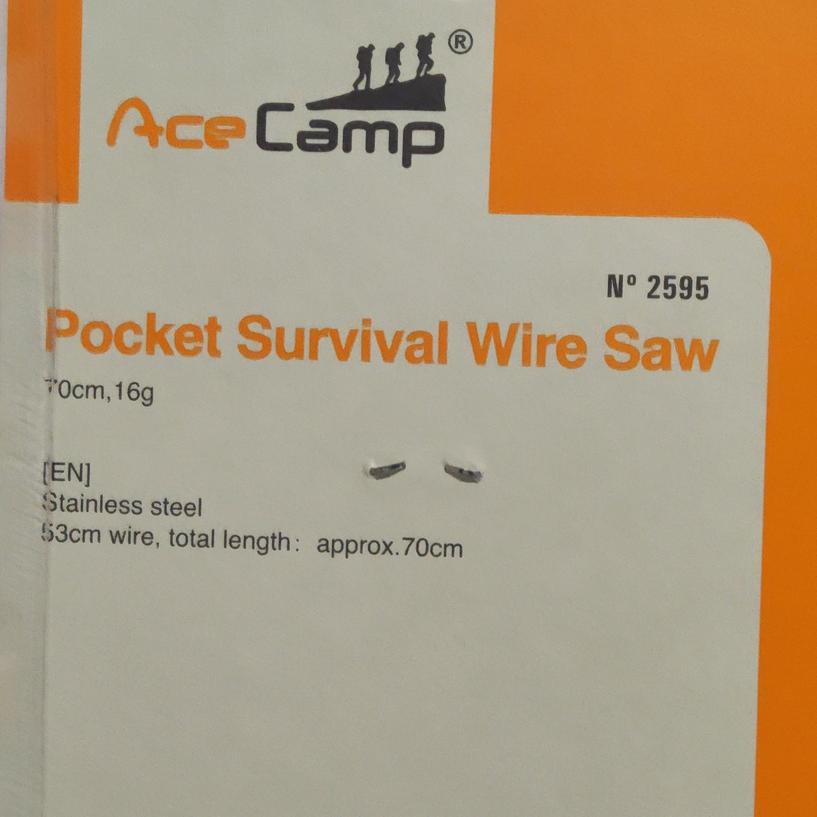 Ace Camp Pocket Survival Wire Saw #2595