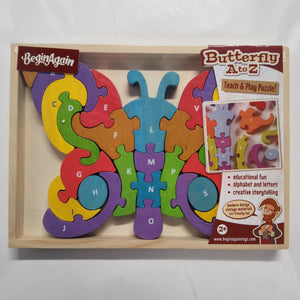 Butterfly A to Z Teach and Play Puzzle #I1205