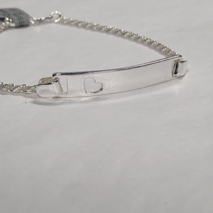 Sterling Silver ID Bracelet - Ladies