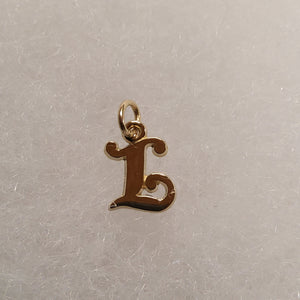 Gold Charm - Letter "L"