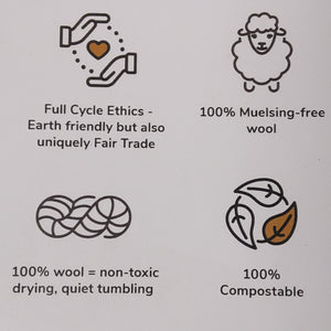 Fibres of Life - Fair Trade - Wool Dryer Ball