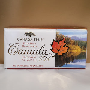 Canada True Fine Milk Chocolate Bar - 100g - BAR100