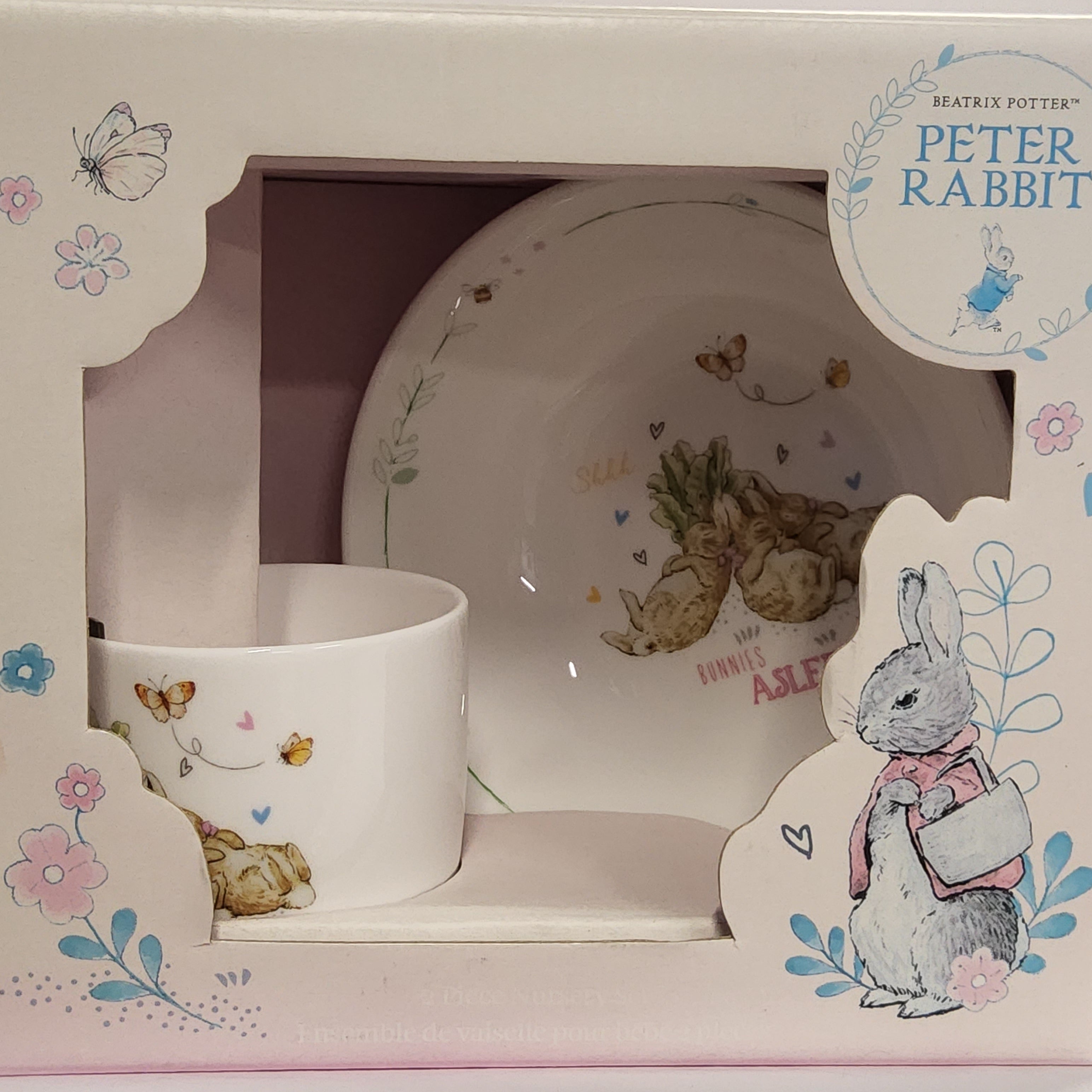 Pink Peter Rabbit - Two-piece Nursery Set