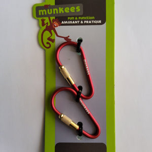 Munkees Mini Carabiner - Two Pack - Assorted Colours #3201
