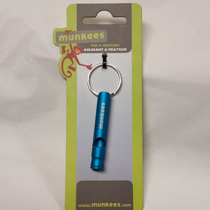 Munkees Small Aluminum Whistle - Assorted Colours #3393
