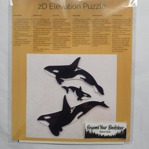 Low Poly Paper Kits  - 2D Elevation Puzzle - Assorted Designs