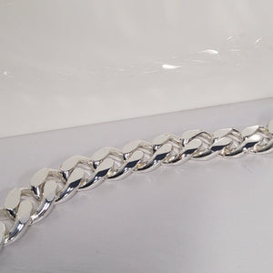 S/SBracelet Curb Style - Mens and Womens - Sterling Silver
