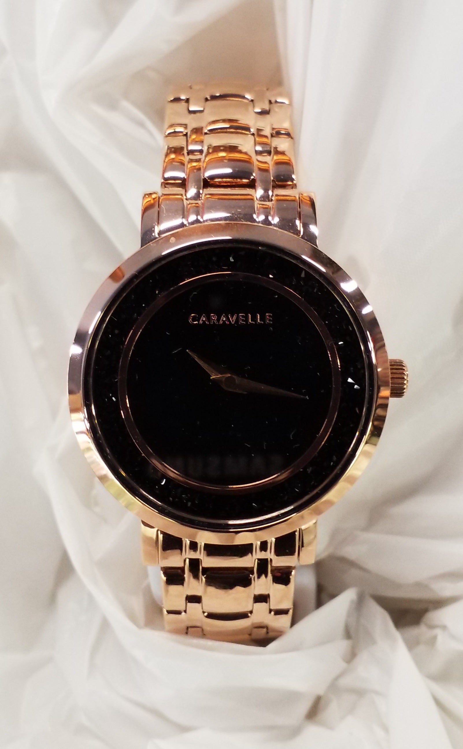 Caravelle Rose Gold-Tone Watch