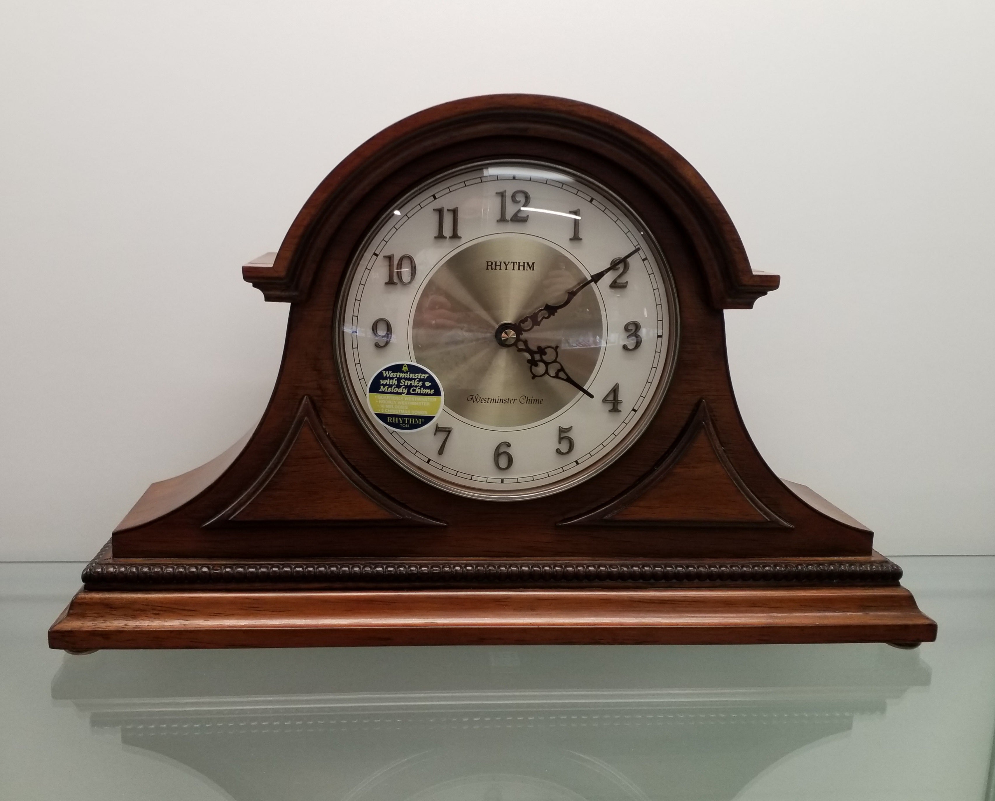 Musical Wood Mantel Clock