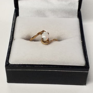 Oval Cabochon Cut Opal Ring