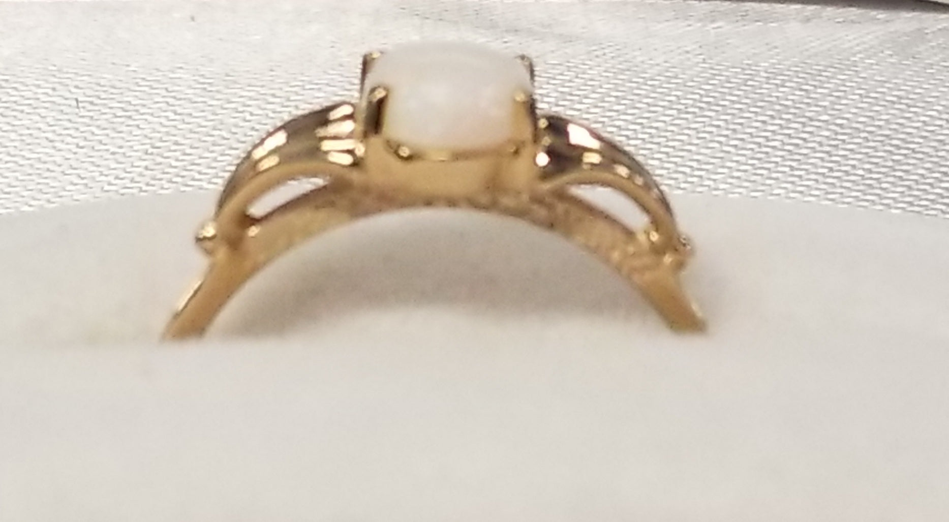 Oval Cabochon Cut Opal Ring