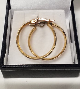 Gold Hoop Earrings 20mm