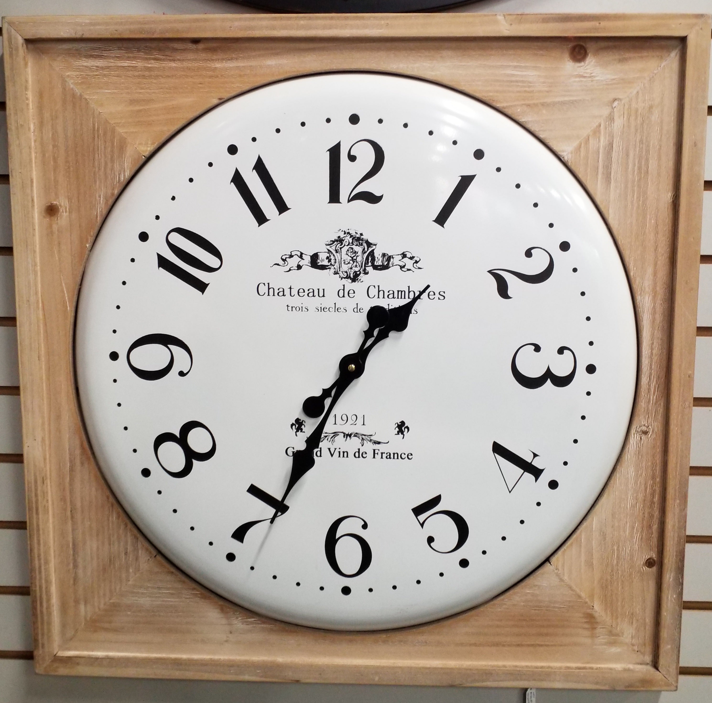 Natural Wood Frame Wall Clock